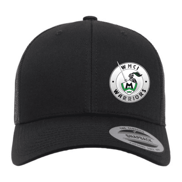 6606 Yupoong Adult Retro Trucker Cap - Black