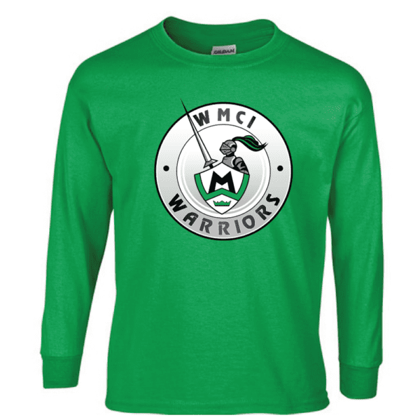 G240 Gildan Ultra Cotton Long Sleeve T-Shirt - Irish Green