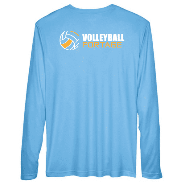 TT11L Team 365 Performance Long Sleeve Shirt - Carolina Blue - Image 2